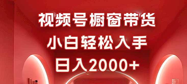 （16248期）视频号橱窗带货，小白轻松入手，日入2000+-优优久网创