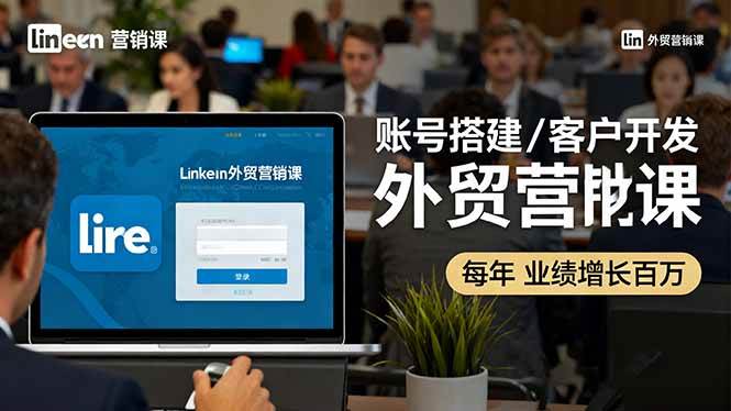 （16261期）LinkedIn外贸营销课：账号搭建/客户开发/成交转化，年业绩增长百万+-优优久网创